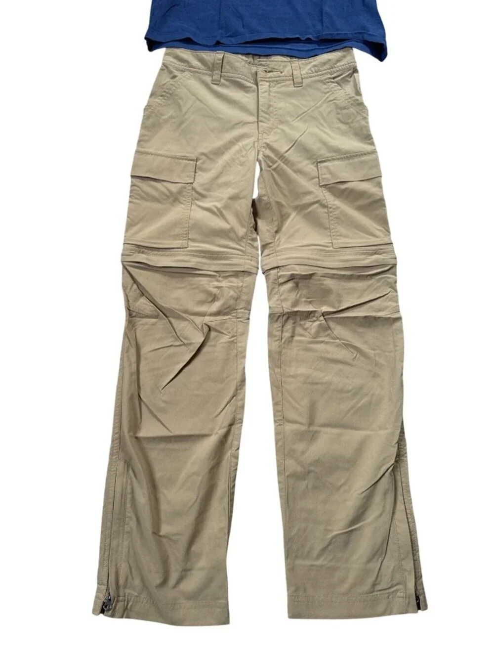 REI Boys Convertible Cargo Pants & Hanna Andersson Adventure Tee Set M 10-12